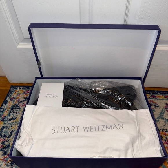 Stuart Weitzman Over-the-Knee Black Suede Boots - Women's 8 5050 - Picture 11 of 12